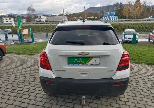 Chevrolet Trax cena 39900 przebieg: 100963, rok produkcji 2013 z Pruszcz Gdański małe 379